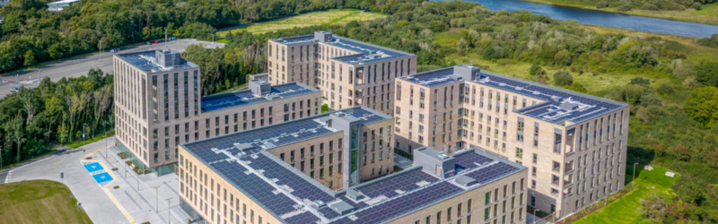 students in Bailey Allen Hall